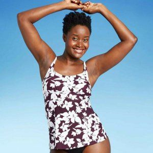 Kona Sol Women's Scoop Neck Adjustable Tankini Top